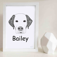 custom labrador dog art print