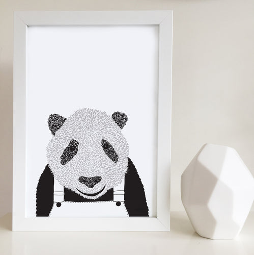 Pat the Panda Nursery or Kids Bedroom Art Print