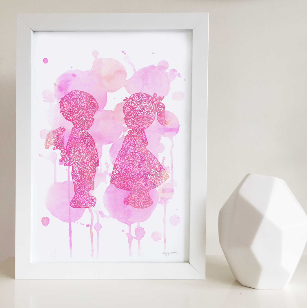 Young Love Art Print