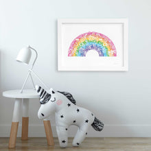 Rainbow artwork for kids bedroom made in Australia. Free shipping Aus wide 