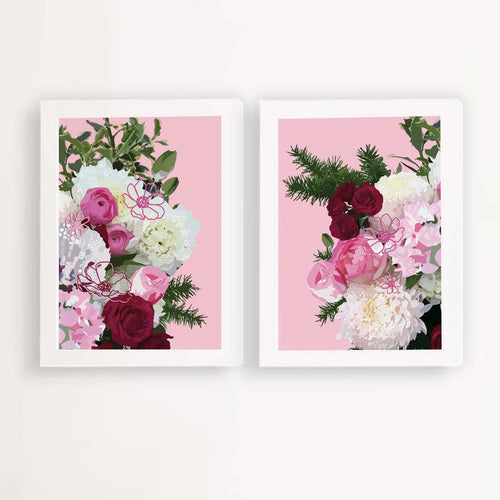 say it with flowers art prints illustrated by Hayley Lauren in Melbourne australia