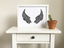 angel wings art print for kids room 